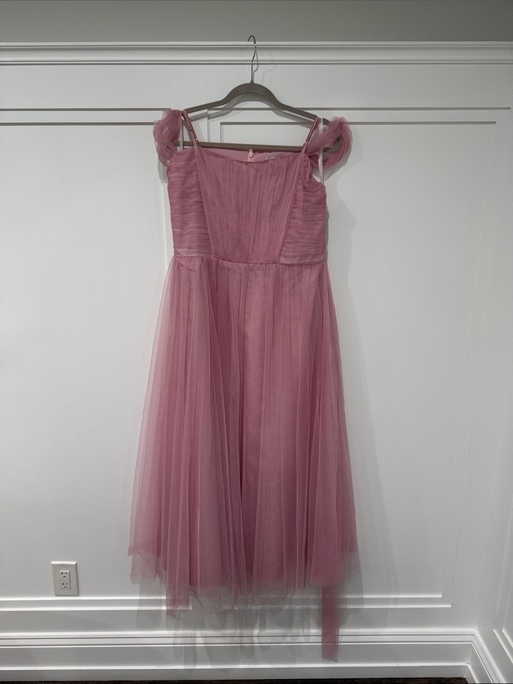 Revelry Dusty Rose Tulle Formal Dress for Girls